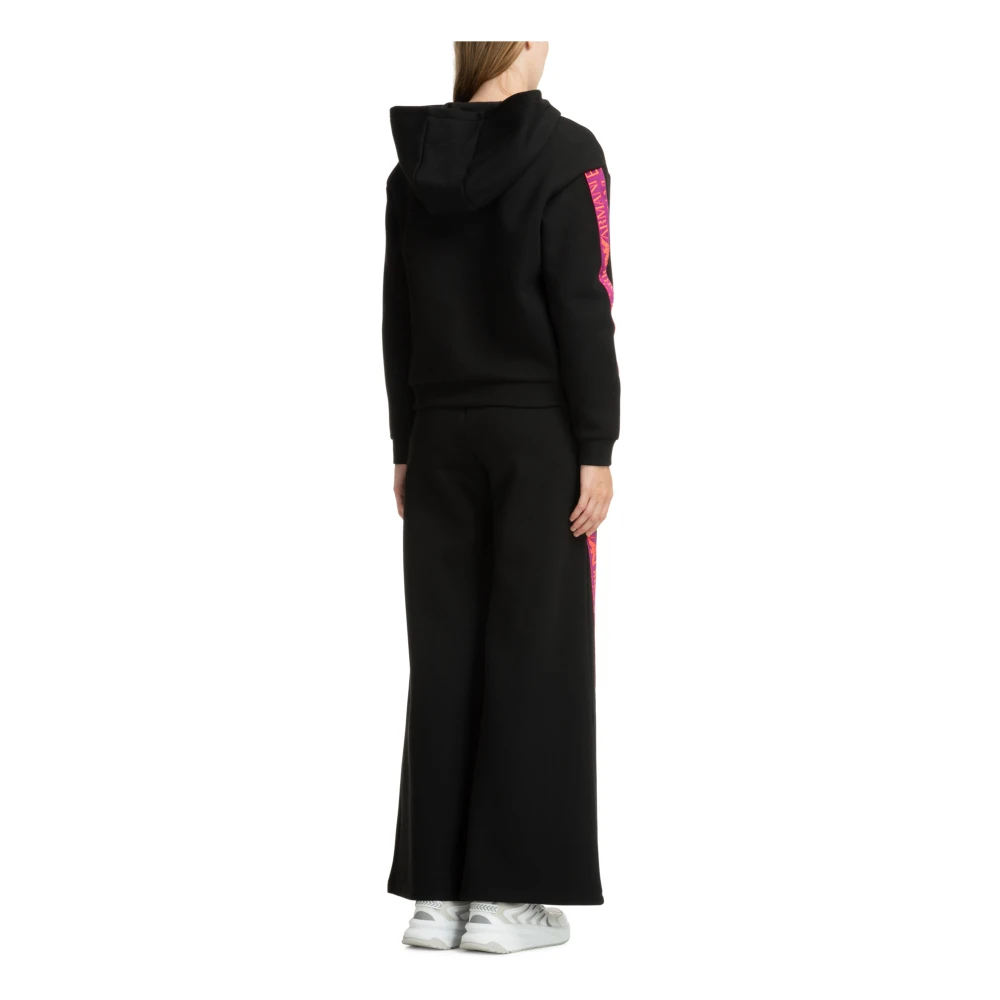 Emporio Armani EA7 Effen Rits Tracksuit met Capuchon Black Dames