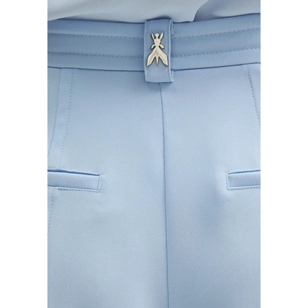PATRIZIA PEPE Heldere Blauwe High-Waisted Shorts Blue Dames