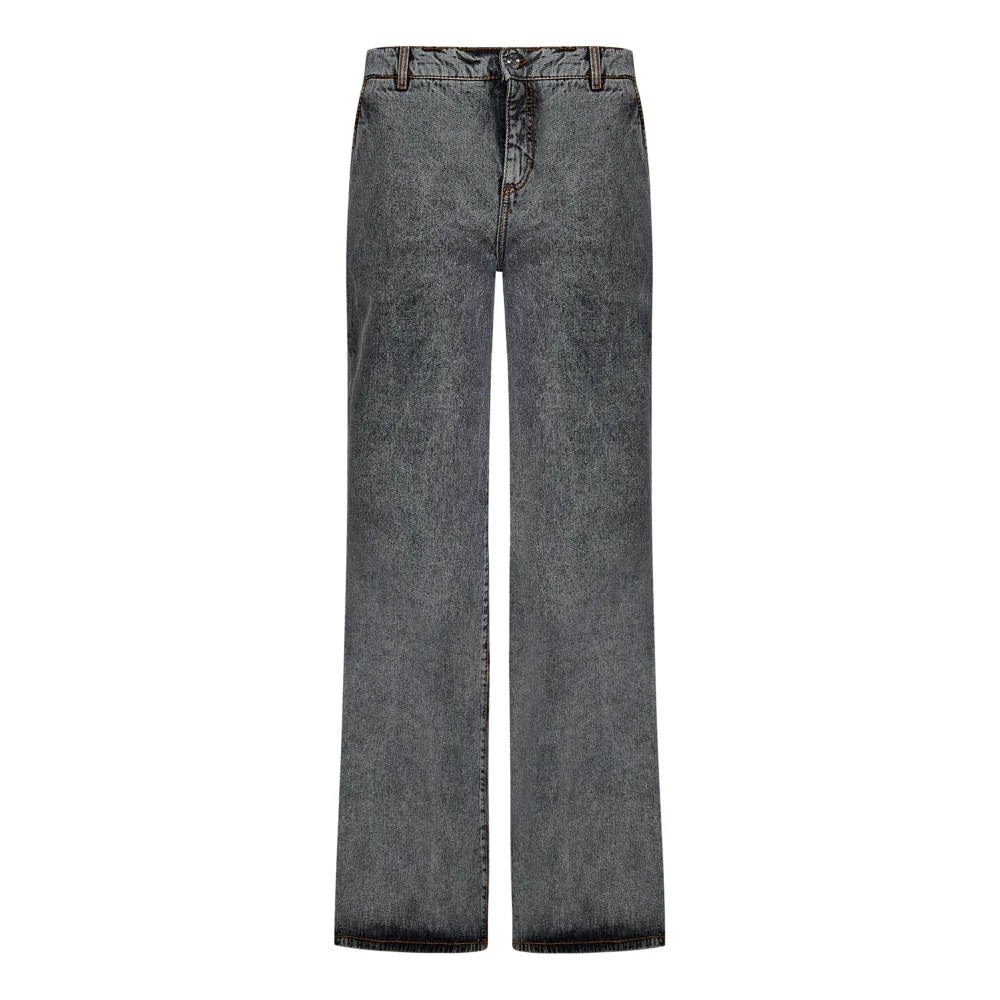 ETRO Vintage Grijze Wide-Leg Jeans Gray Heren