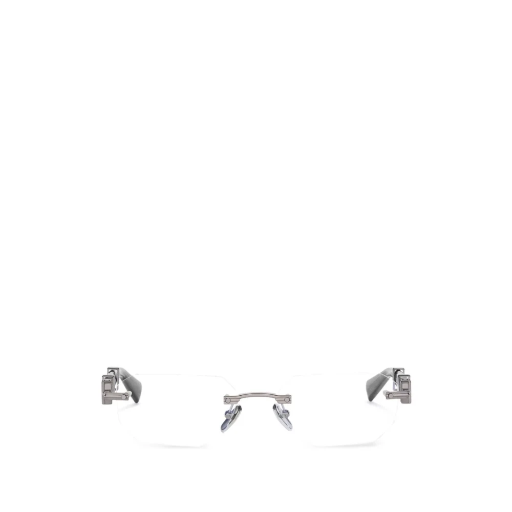 Balmain Men's Gray Geometric-Frame Rimless Glasses - Glasses - 55 Mm - Accessories