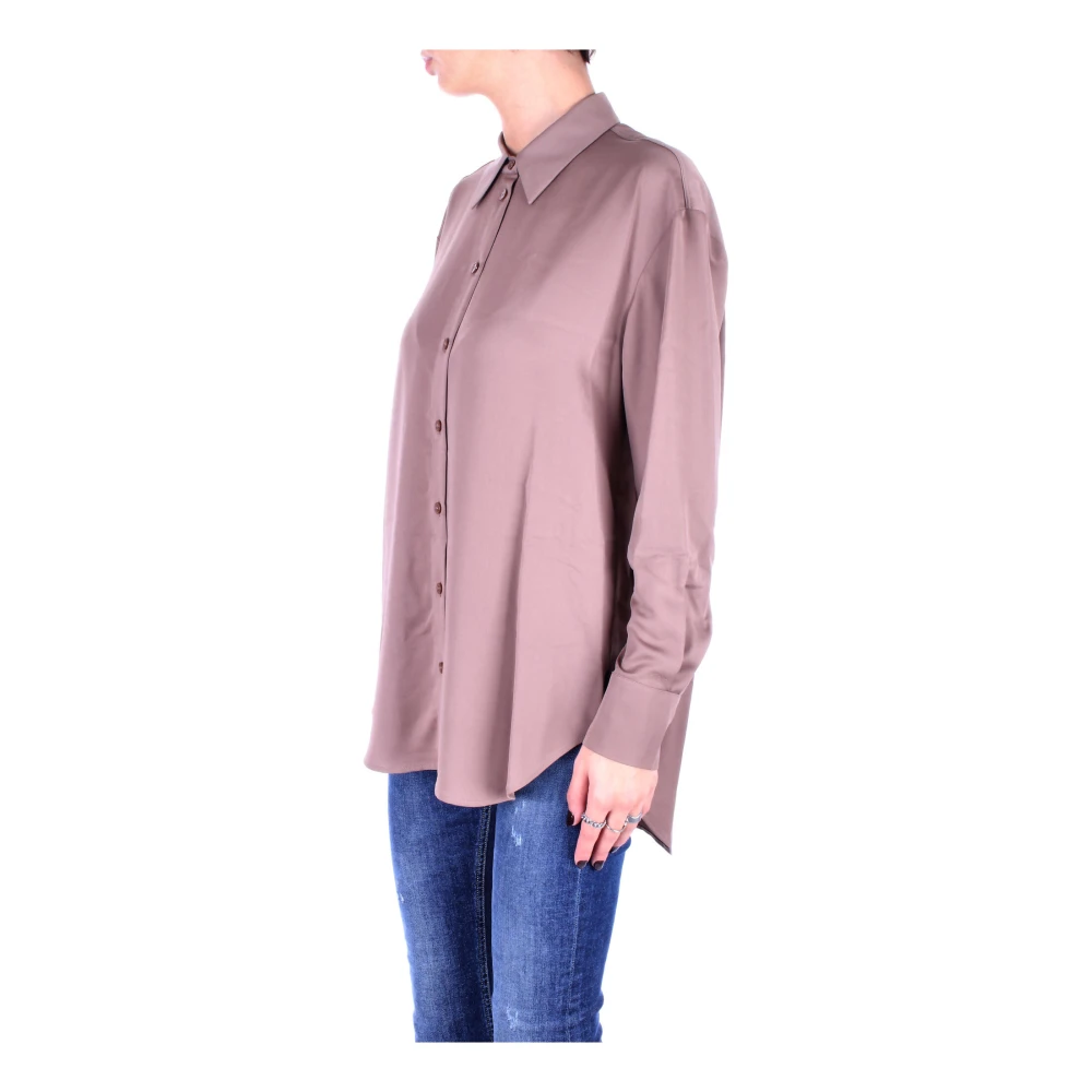 Calvin Klein Dames Overhemd met Voorknoopsluiting Purple Dames