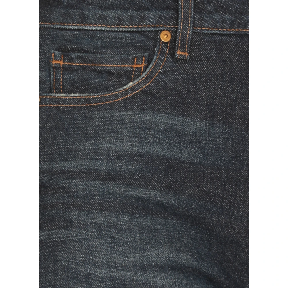 Khaite Blauwe Katoenen Jeans met Riemlussen Blue Dames