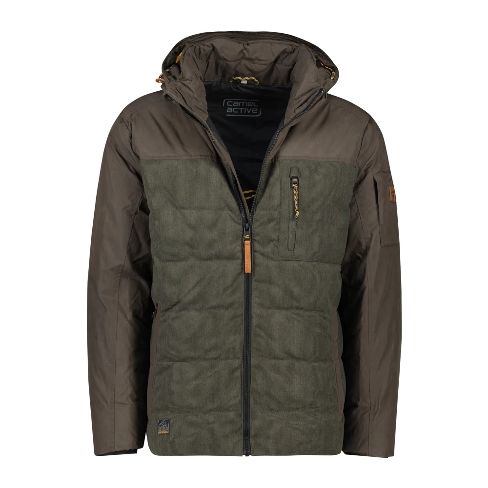 camel active Winterjas in Khaki Kleur Green Heren