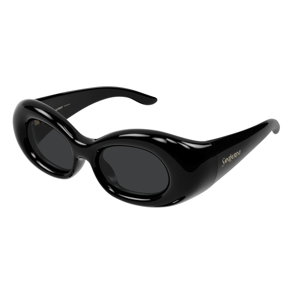 Saint Laurent Oval Sunglasses - Female - Sunglasses - Black - 54 Mm - Accessories