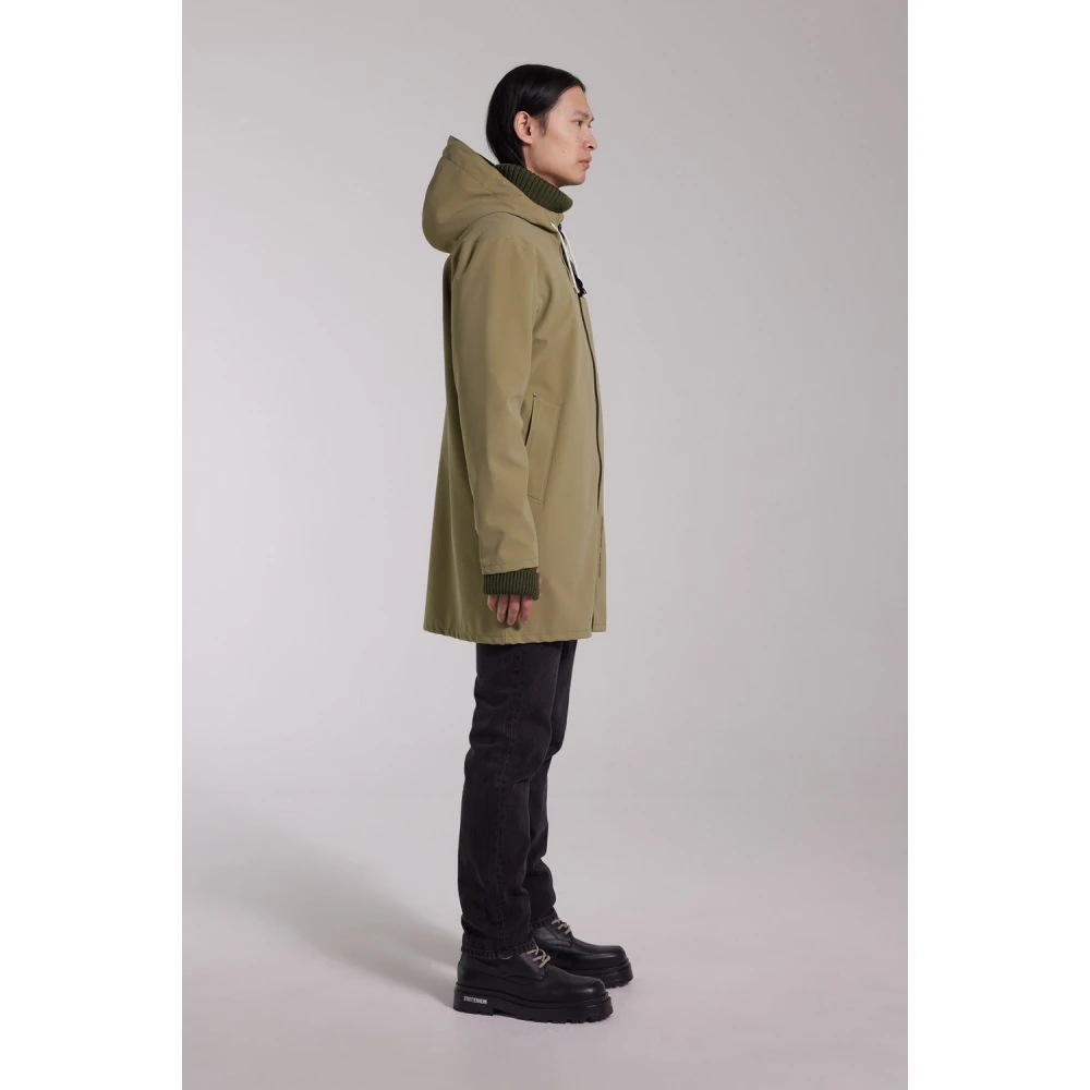Stutterheim Lichtgewicht Rits Mat Regenjas Green Heren