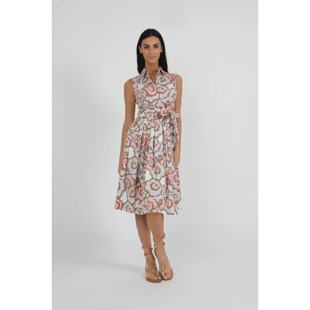 Caliban Elegante Jurk voor Vrouwen Multicolor Dames