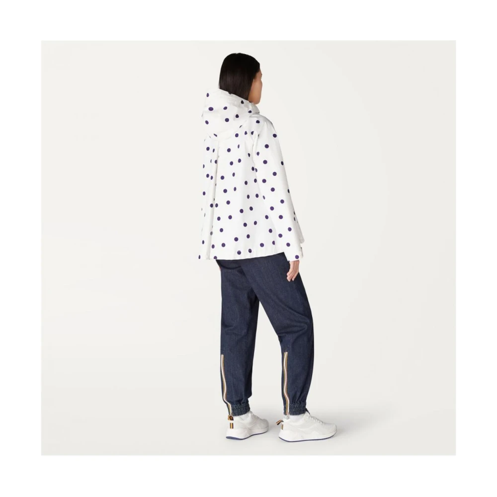K-way Polyester Puffer en Parka Jassen White Dames