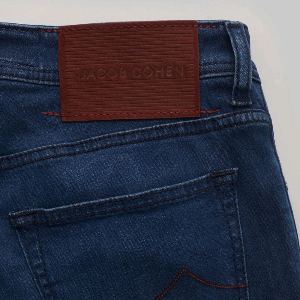 Jacob Cohën Slim Fit Blauwe Jeans Gemaakt in Italië Blue Heren