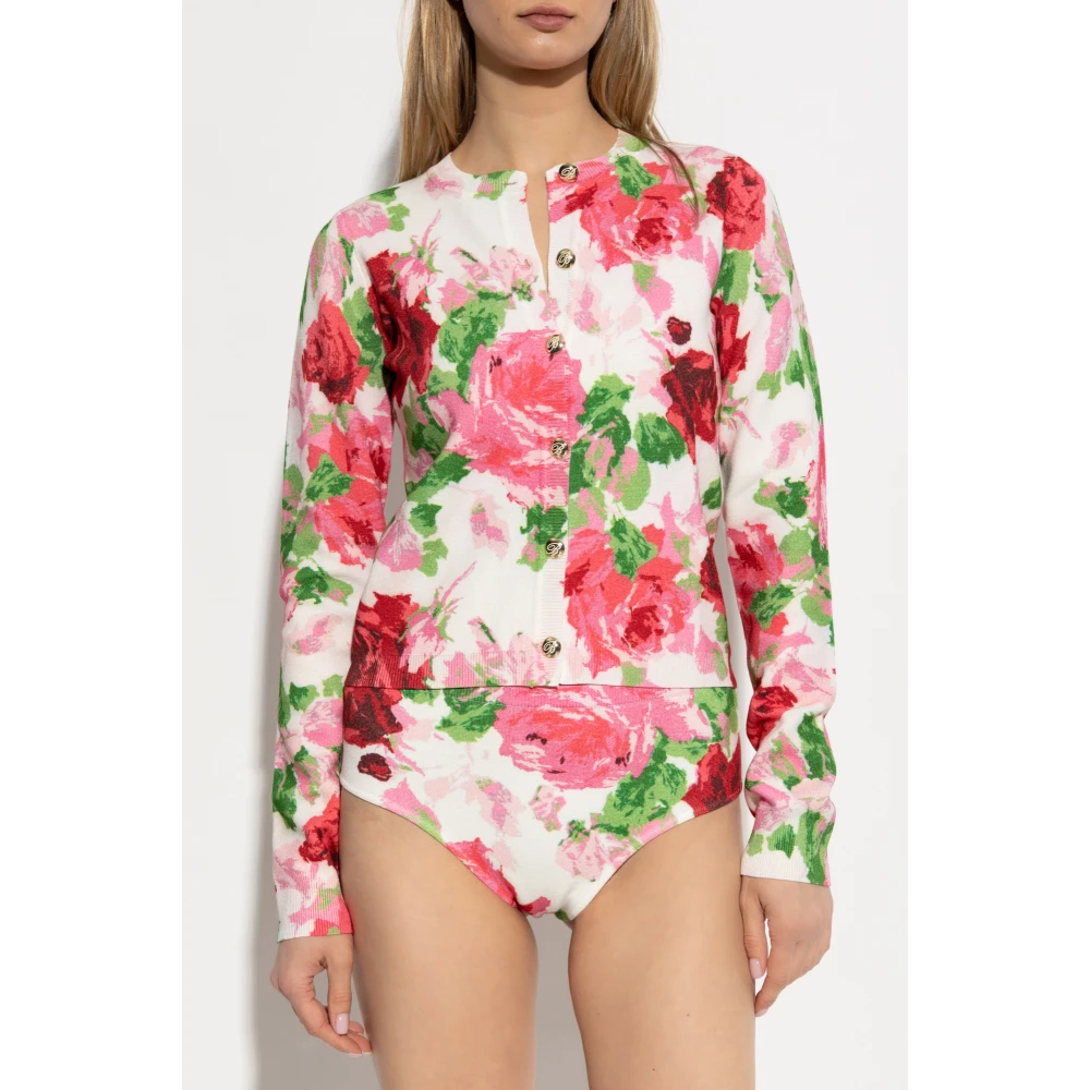 Blumarine Vest met bloemenmotief Multicolor Dames