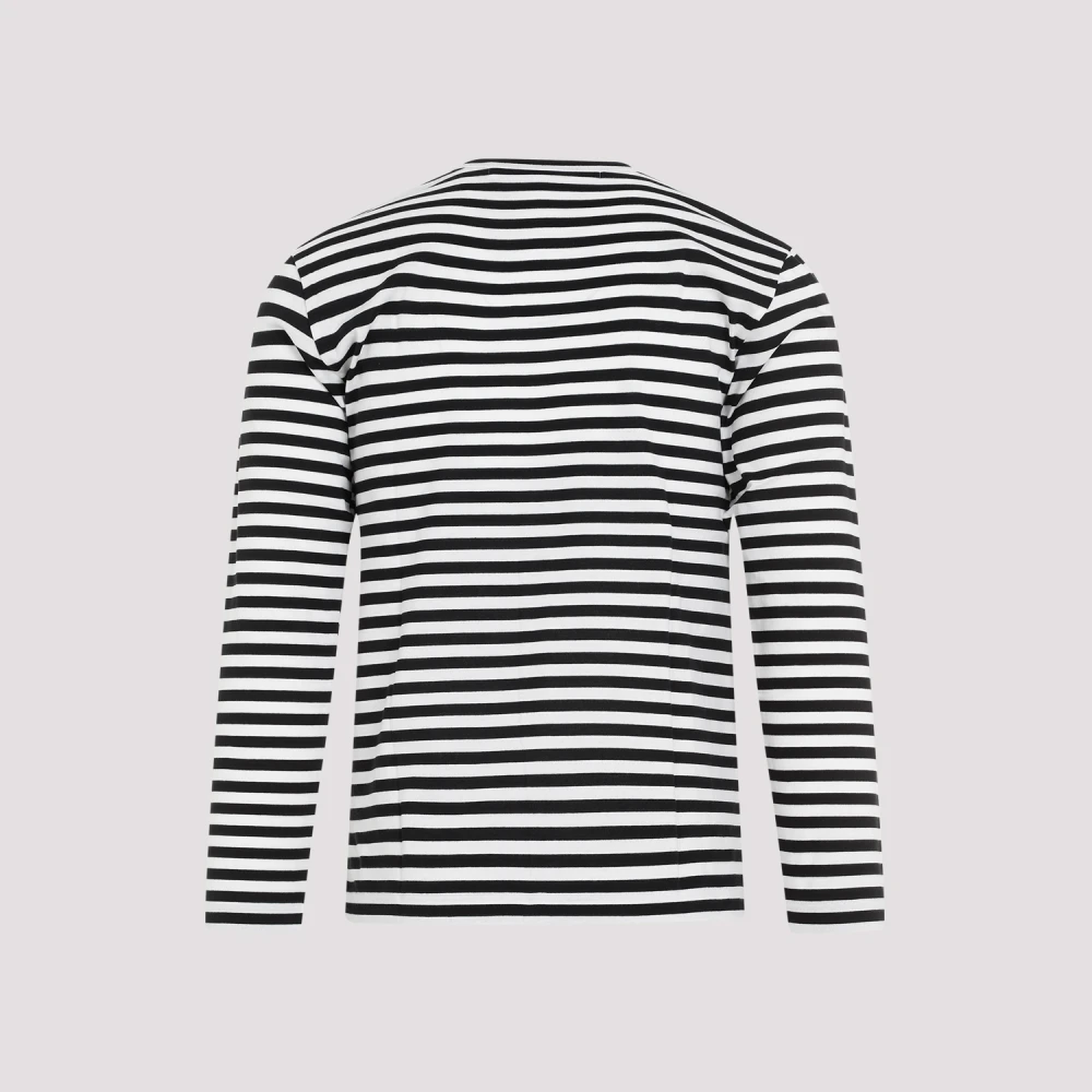 Comme des Garçons Play Zwarte Longsleeve T-shirt Black Heren