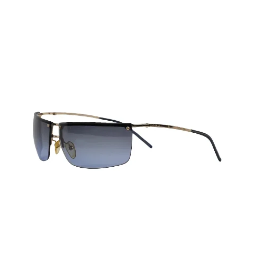 Gucci Vintage Pre-owned Fabric sunglasses Blue Dames