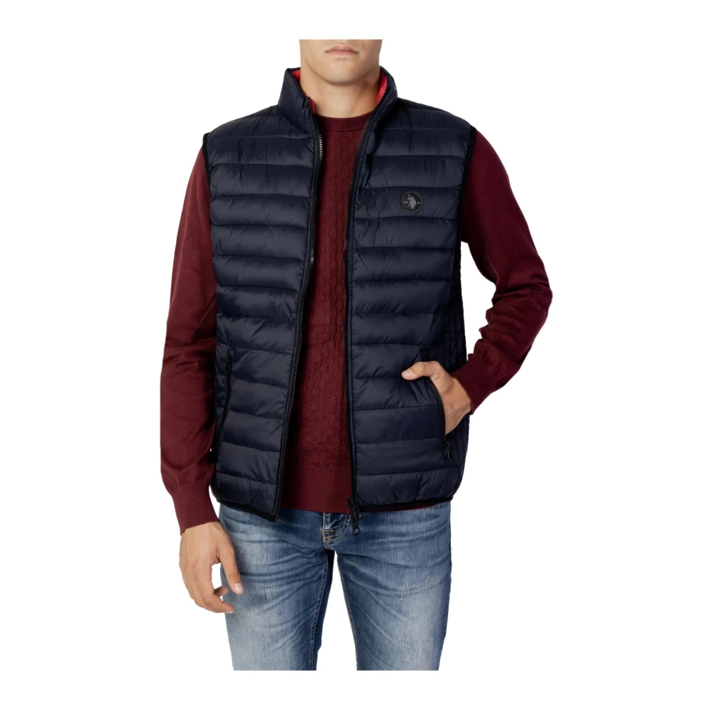 U.s. Polo Assn. Men's Blue Quilted Puffer Vest For