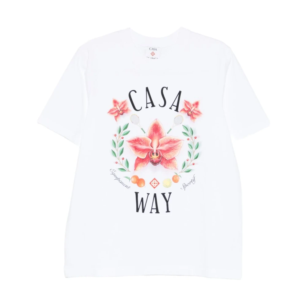 Casablanca Men's White T-Shirts And Polos - T-Shirts - L - Tops