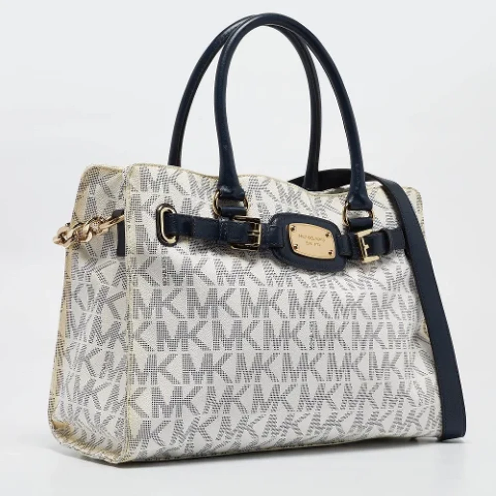 Michael Kors Pre-owned Coated canvas handbags White Dames