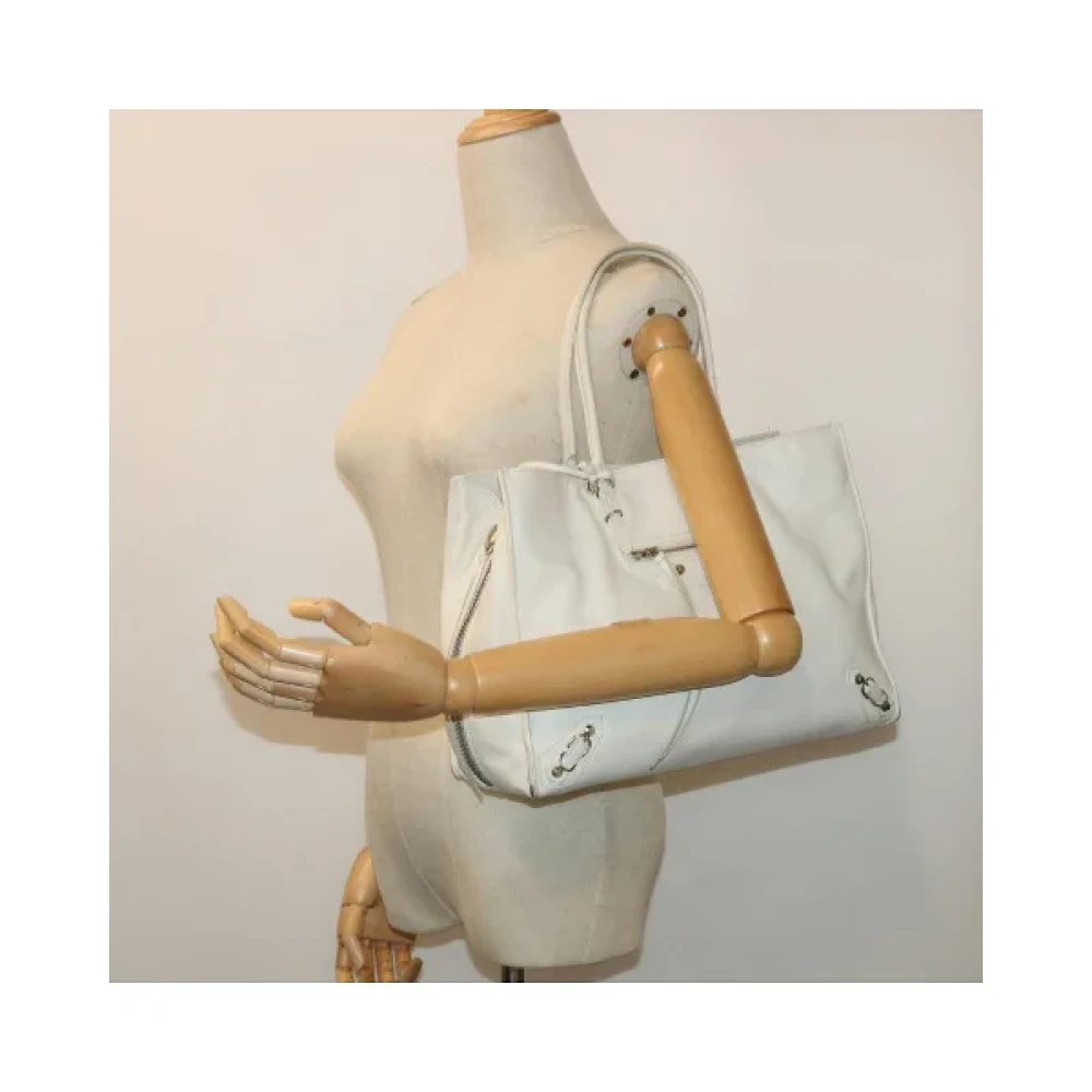 Balenciaga Vintage Pre-owned Leather handbags White Dames