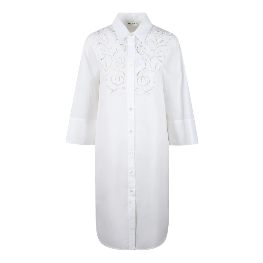 P.a.r.o.s.h. Shirt Dresses White Dames
