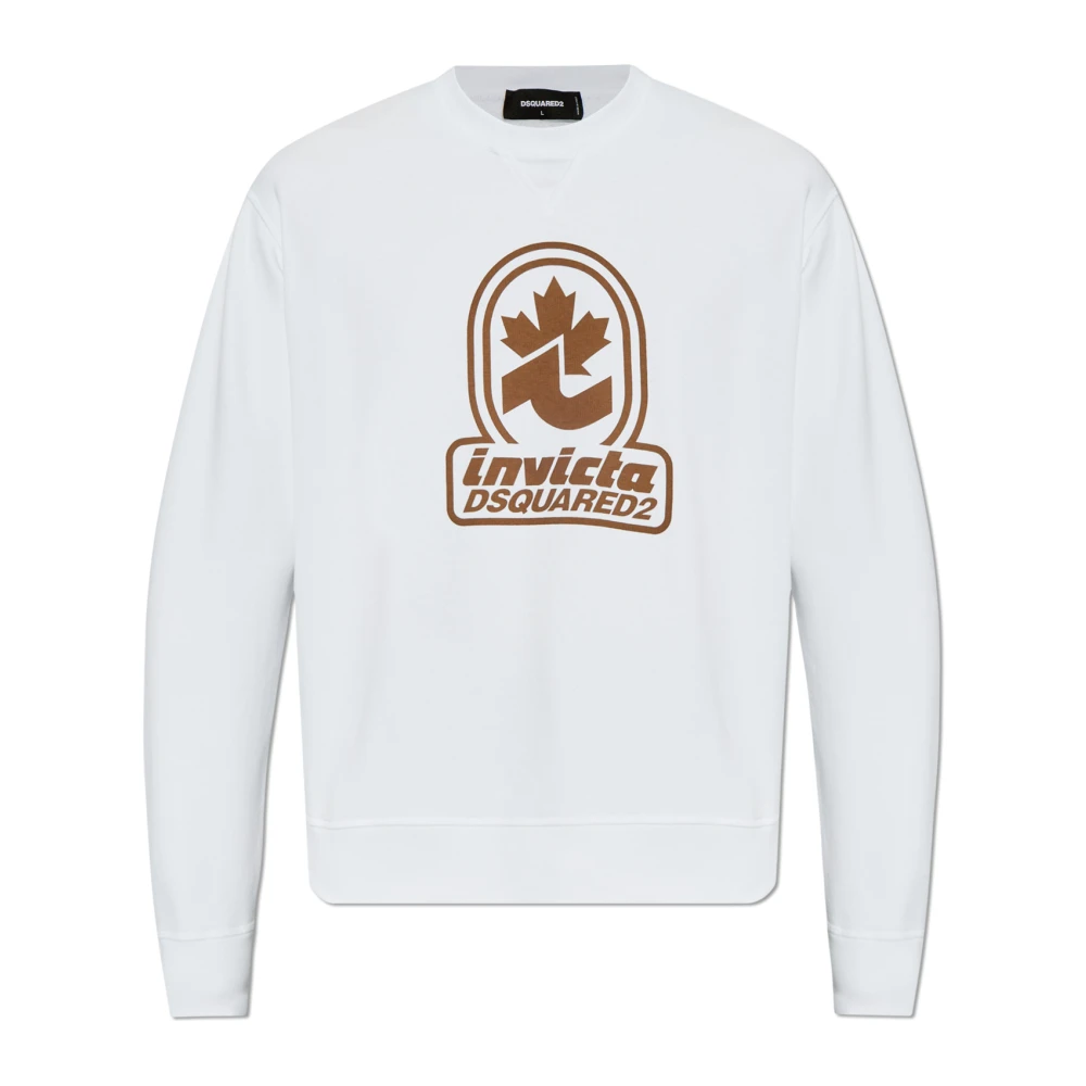 Dsquared2 Sweatshirt med tryck White, Herr