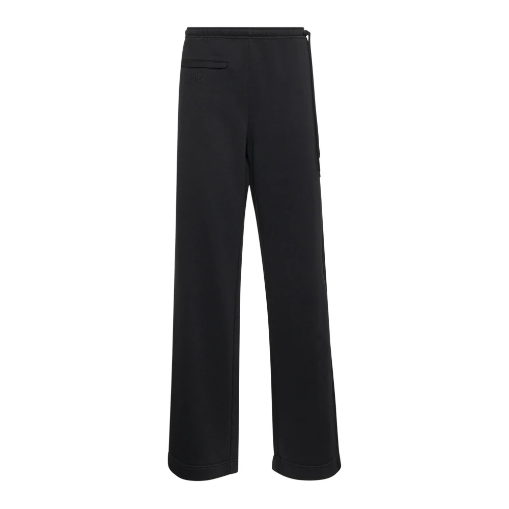 Mm6 Maison Margiela Women's Black Wide Trousers