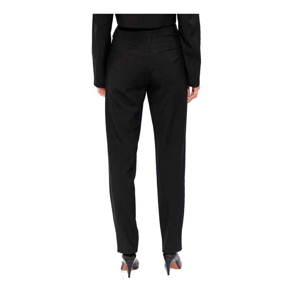 Alaïa Wollen broek met stretchinzet Black Dames