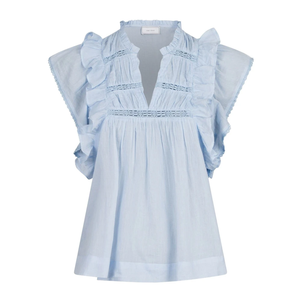 Neo Noir Women's Blue Blouses, 2XL, Light Voile Blouse