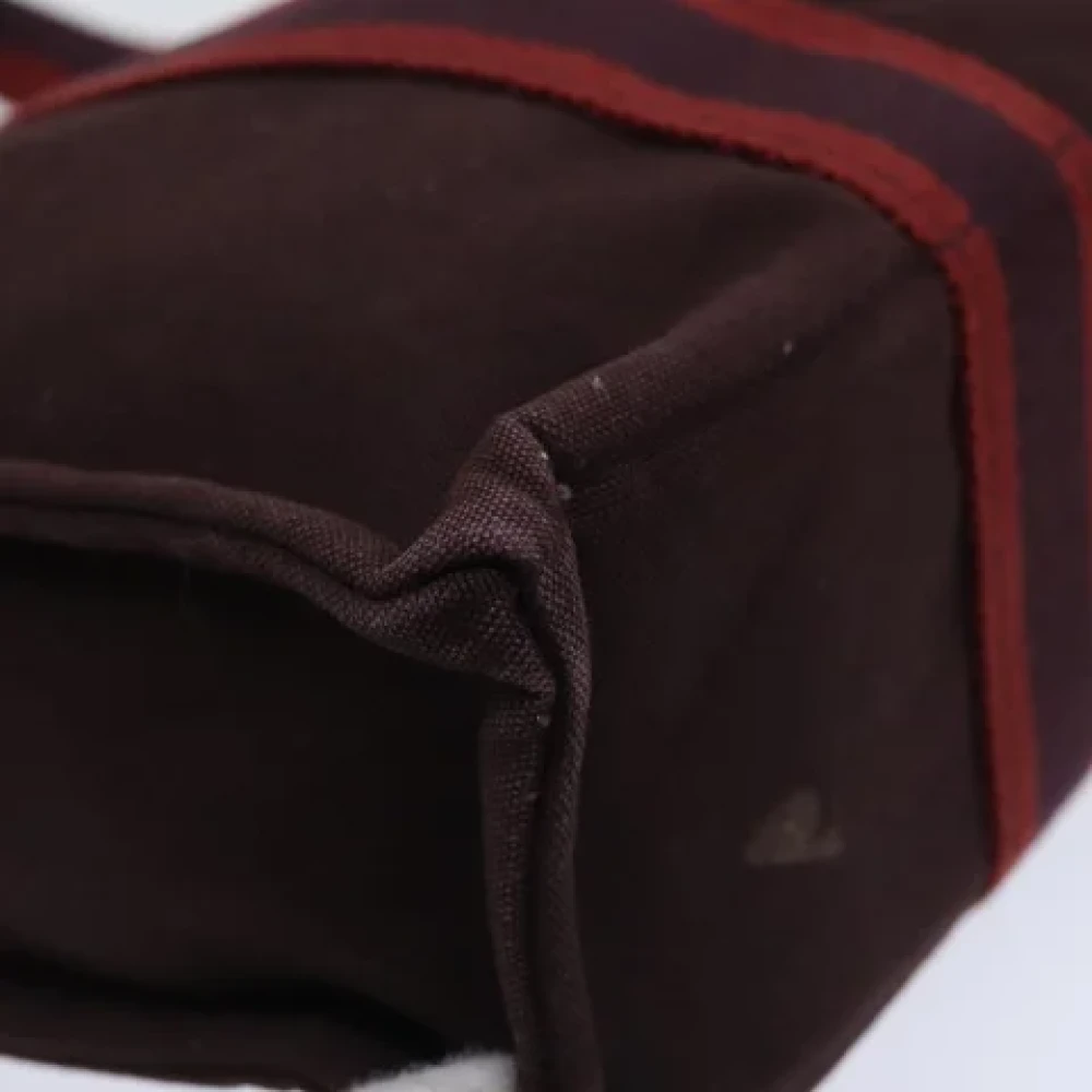 Hermès Vintage Pre-owned Canvas totes Red Dames