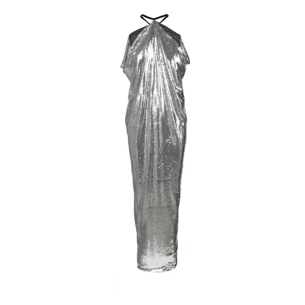 Philosophy di Lorenzo Serafini Elegante Jurk met Polyester en Polyamide Gray Dames
