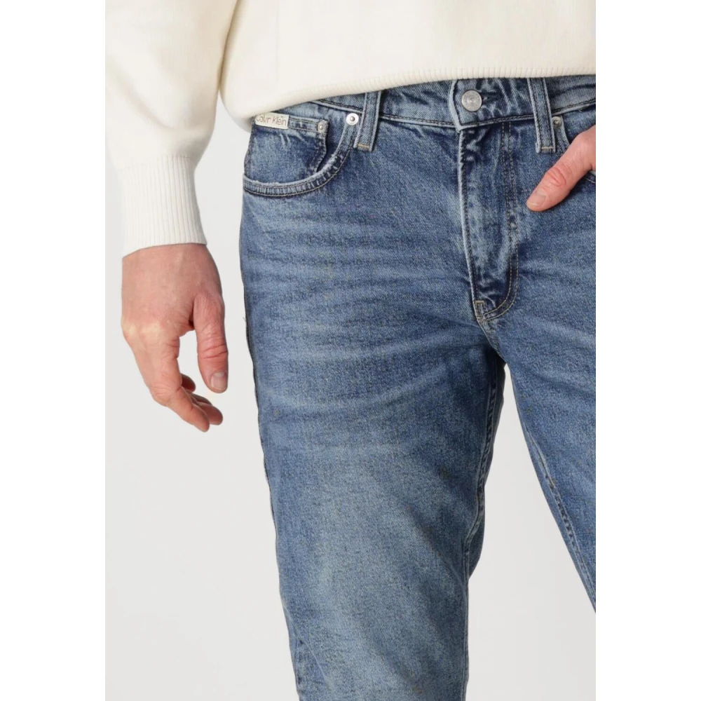 Calvin Klein Slim Taper Blauwe Jeans Blue Heren