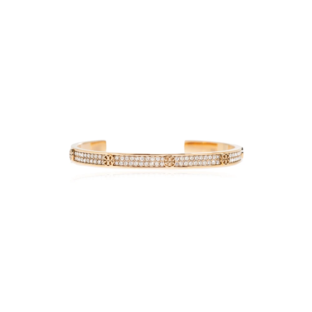Tory Burch Donna Giallo Bracciale Con Cristalli Scintillanti