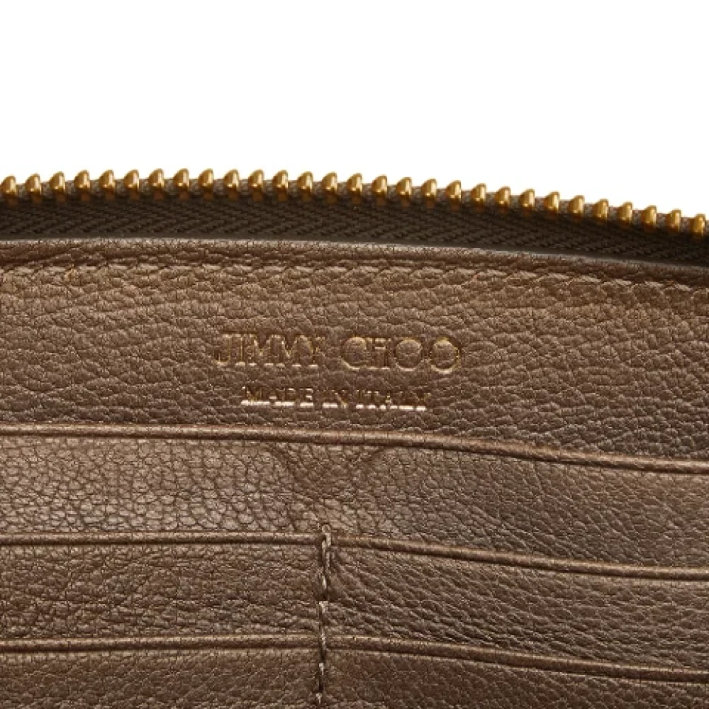 Jimmy Choo Pre-owned Leather wallets Brown Dames