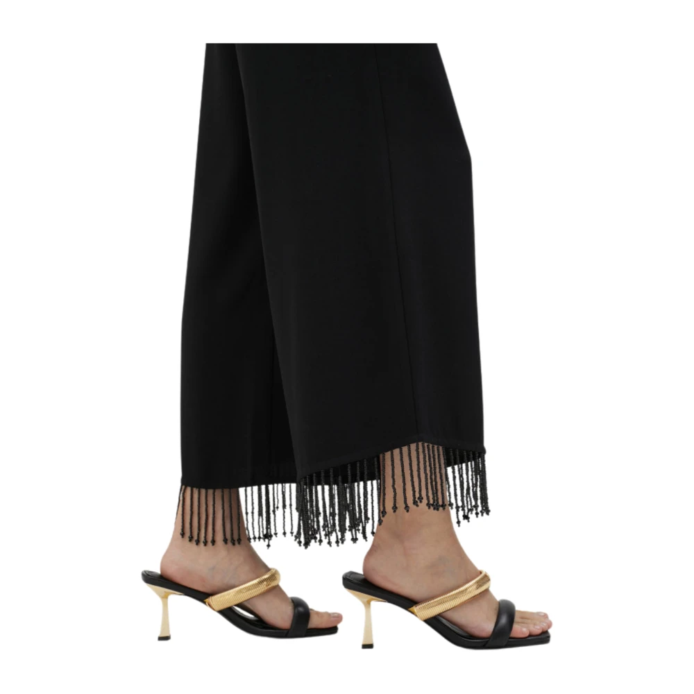 Lola Casademunt Broek met Franjes Black Dames