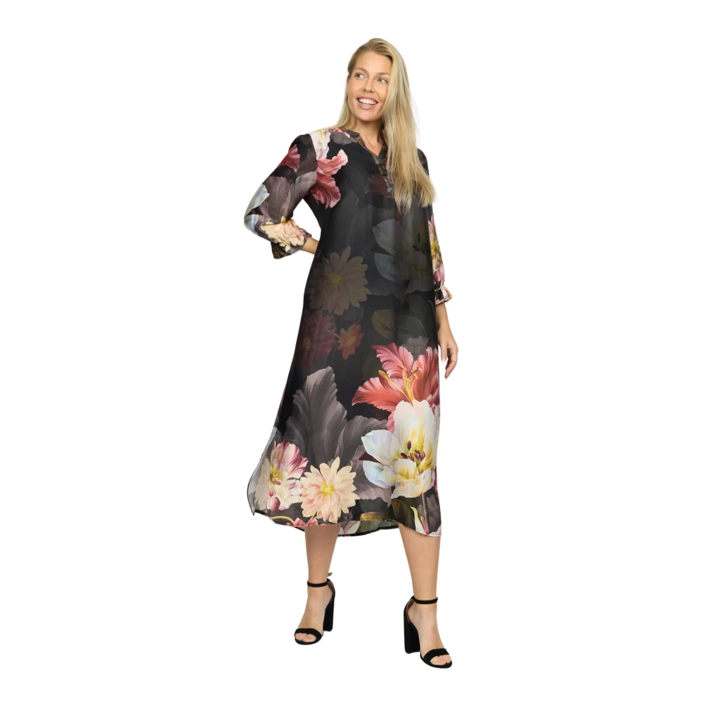 2-Biz Bloemenjurk Sefira.Ea24 Stijl Multicolor Dames