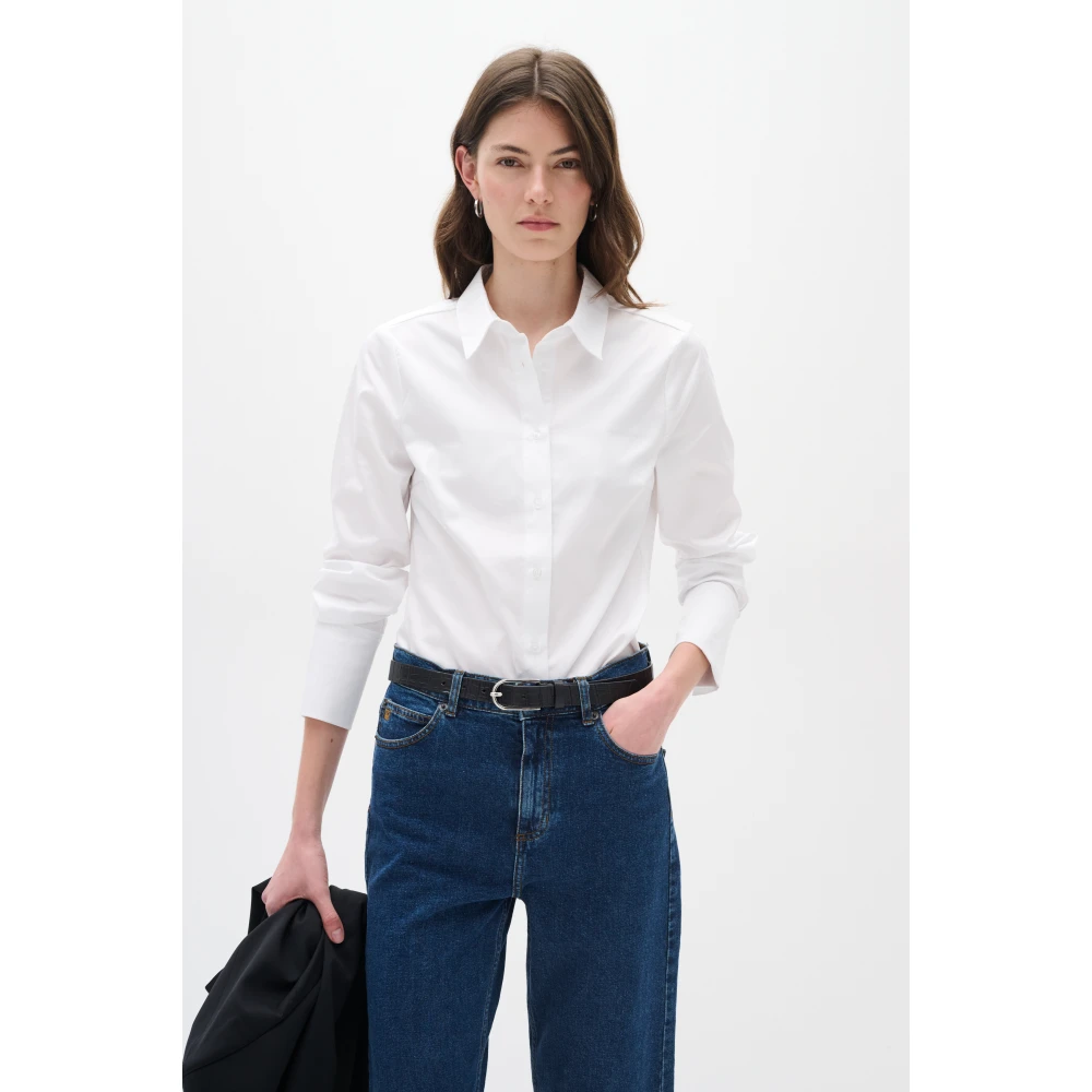 InWear Witte Stretch Shirt Cally IW White Dames