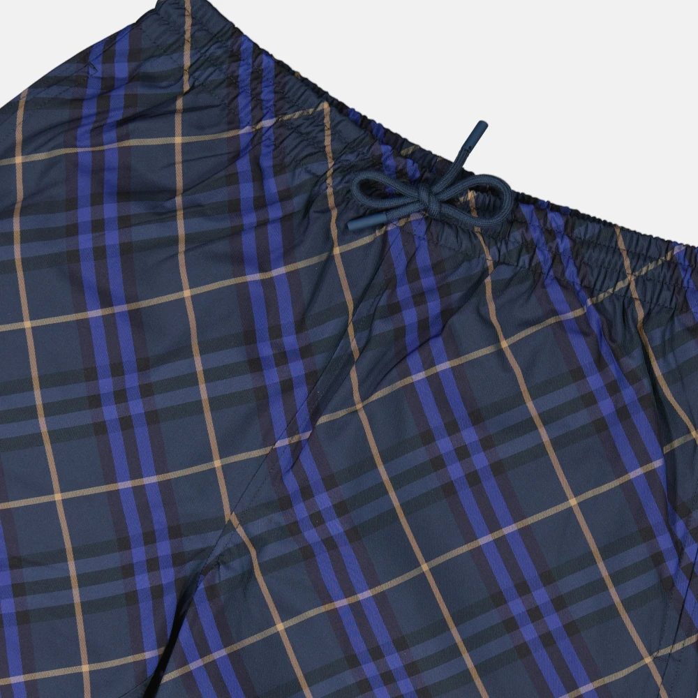 Burberry Geruite zwemkleding voor mannen Blue Heren