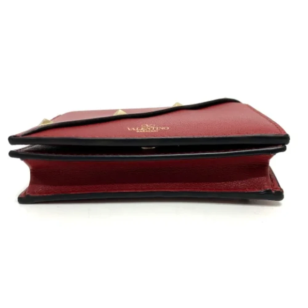 Valentino Vintage Pre-owned Leather wallets Red Dames