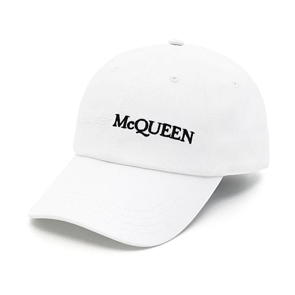 Alexander mcqueen Stijlvolle Zwarte Hoed voor Mannen White Heren