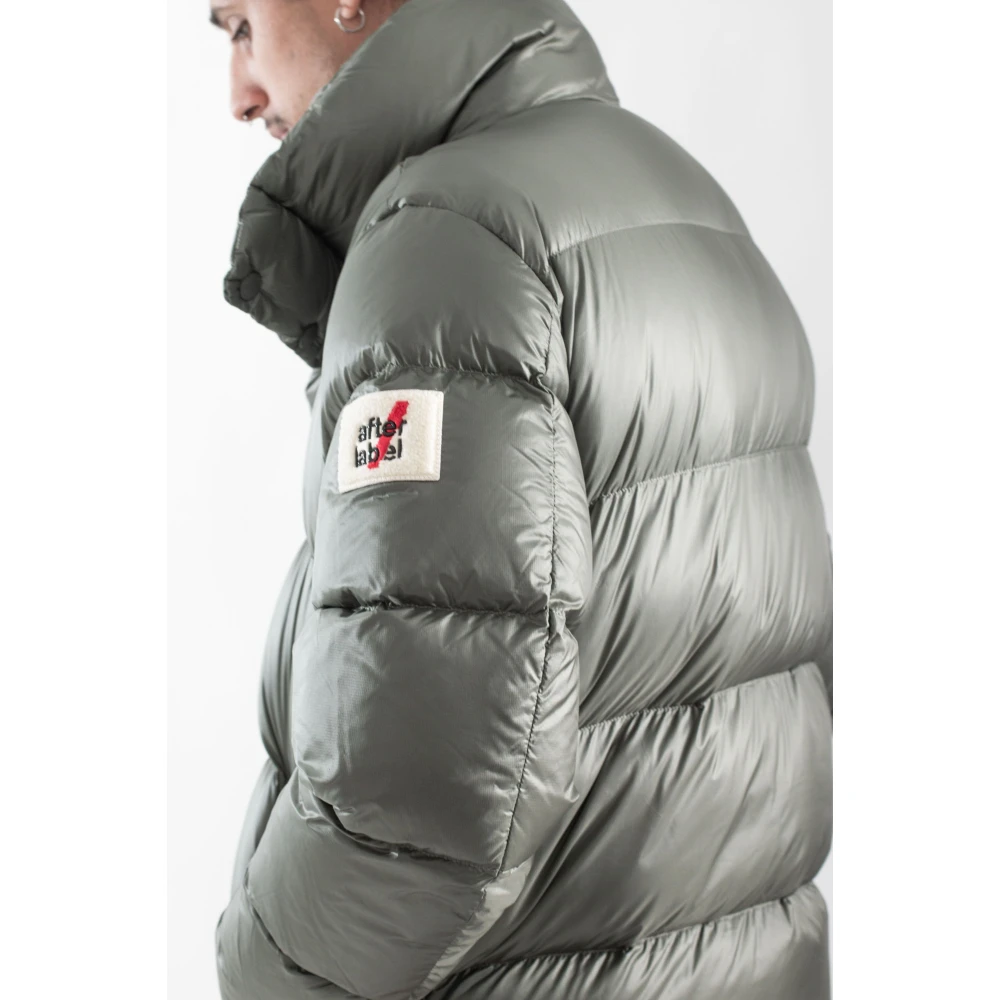 Afterlabel Glanzende Donsjas in Chamonix Stijl Green Heren