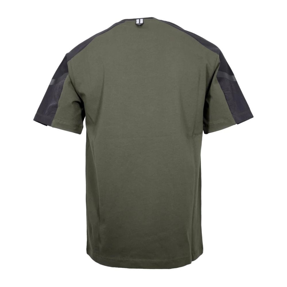aeronautica militare Groen Sport T-shirt met Technische Details Green Heren
