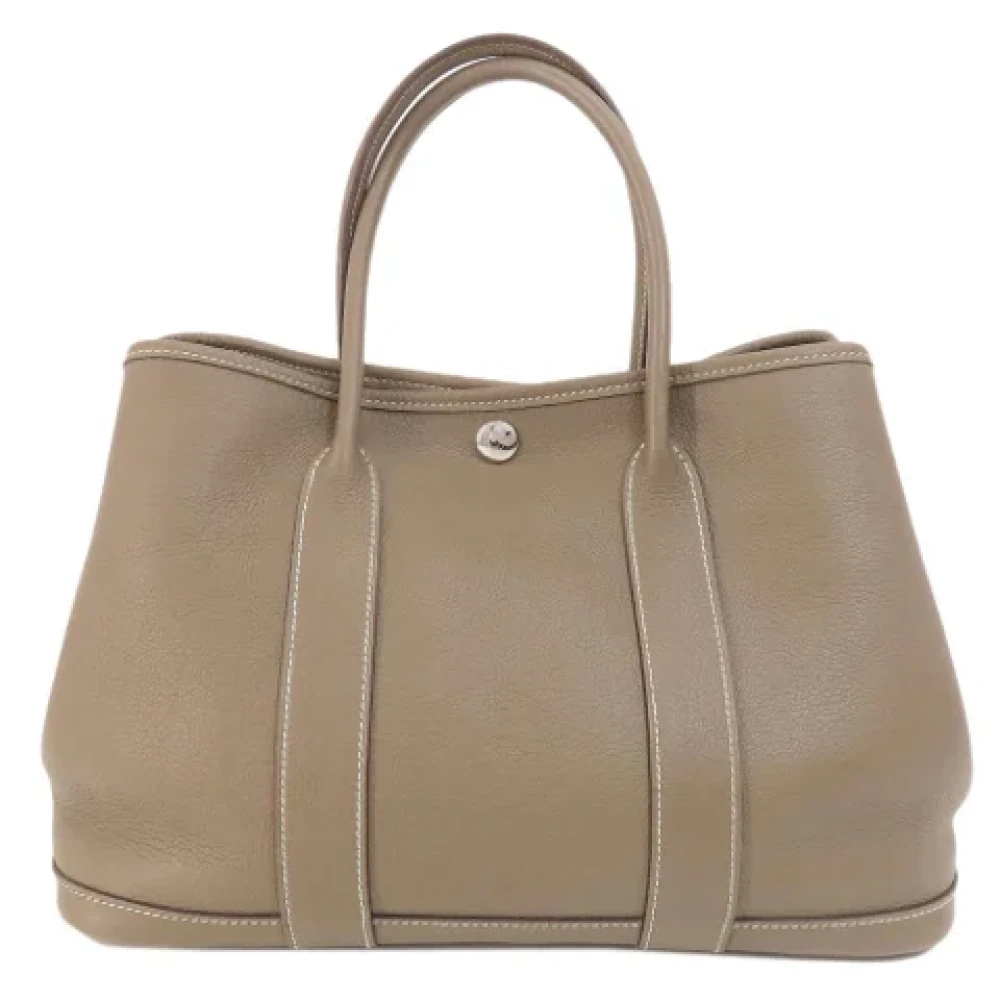 Hermès Vintage Pre-owned Fabric totes Beige Dames