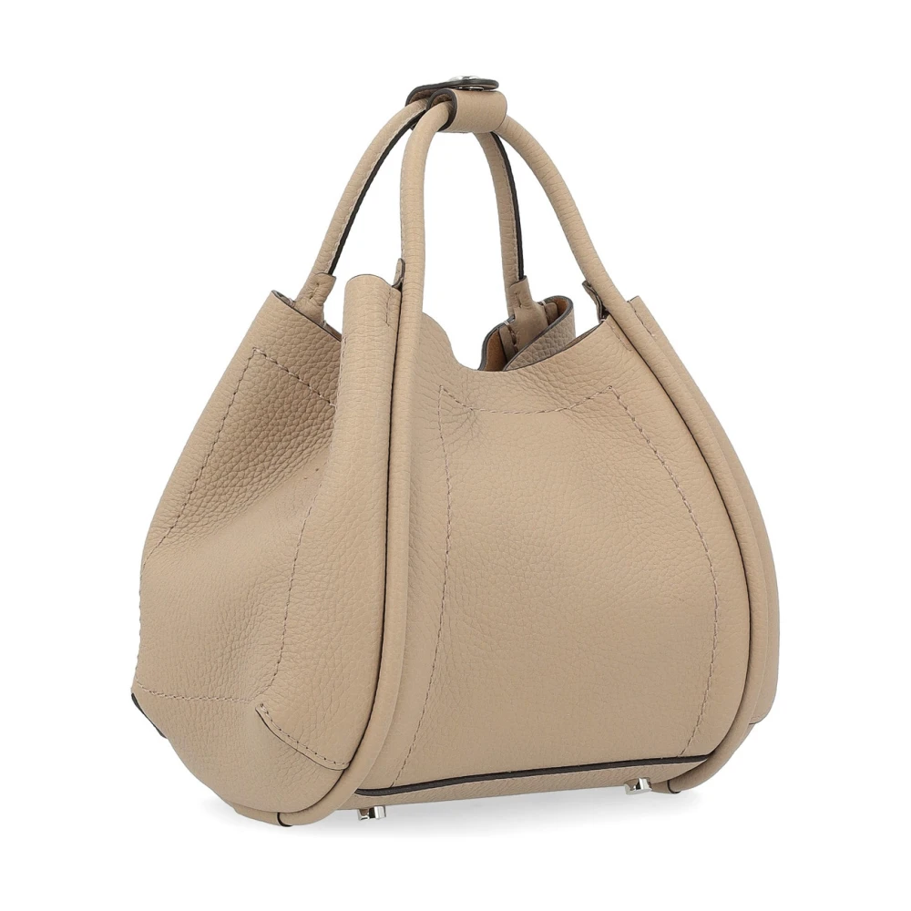 Max Mara Beige Leren Extra Kleine Handtas Beige Dames