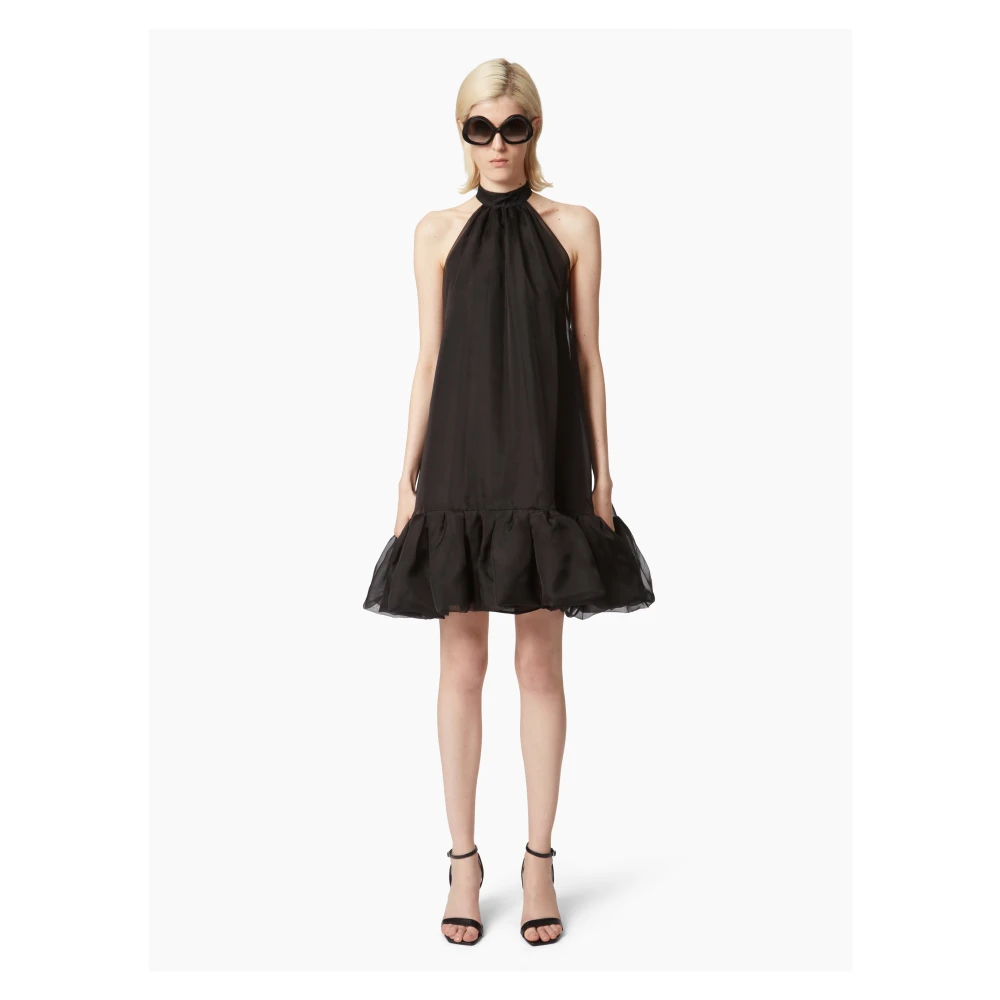 Nina Ricci Halterneck Mini Dress With Black Dames