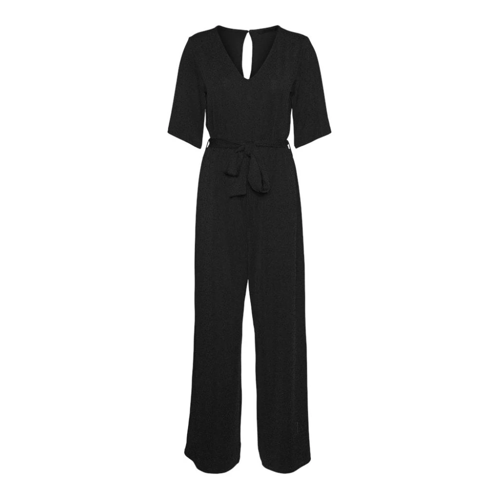 Vero Moda Glitter Jumpsuit Zwart Lurex Freewear Black Dames