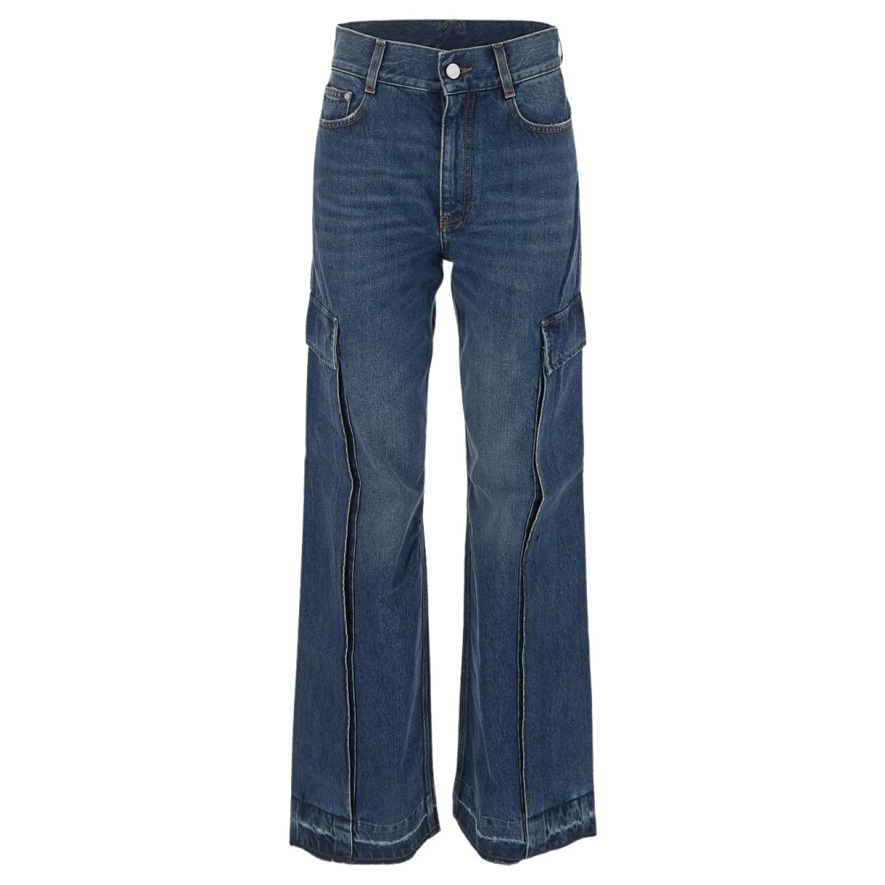 Stella Mccartney Retro Cargo Jeans Blue Dames