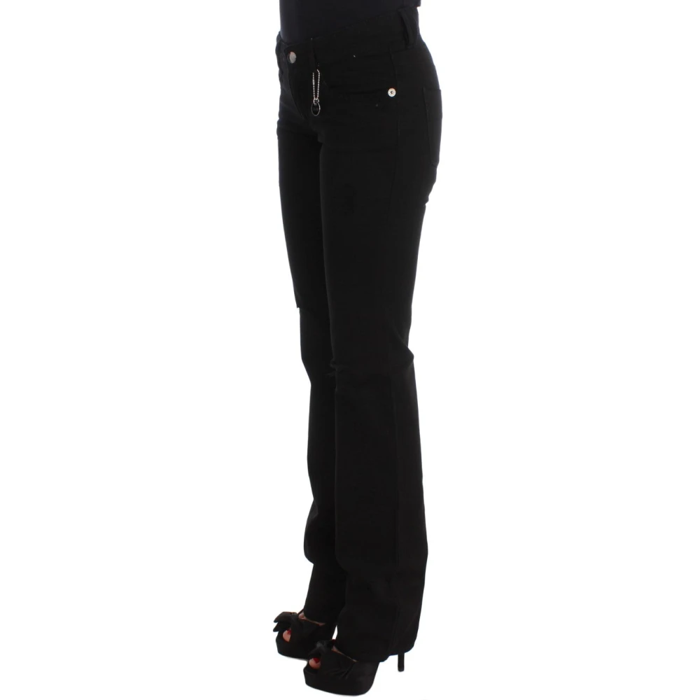 Costume National Zwarte Slim Fit Rits Jeans Black Dames