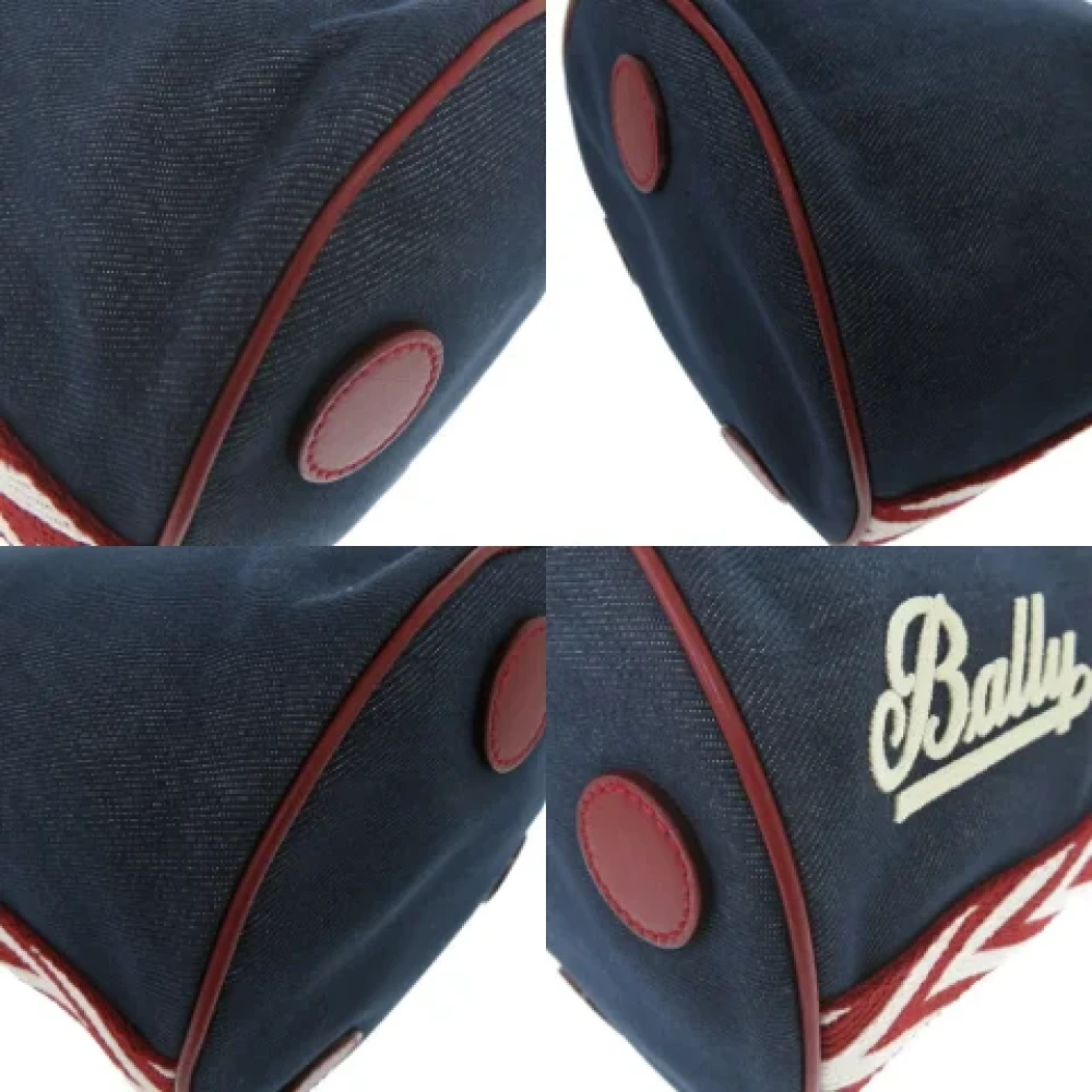 Bally Pre-owned Canvas shoulder-bags Blue Dames