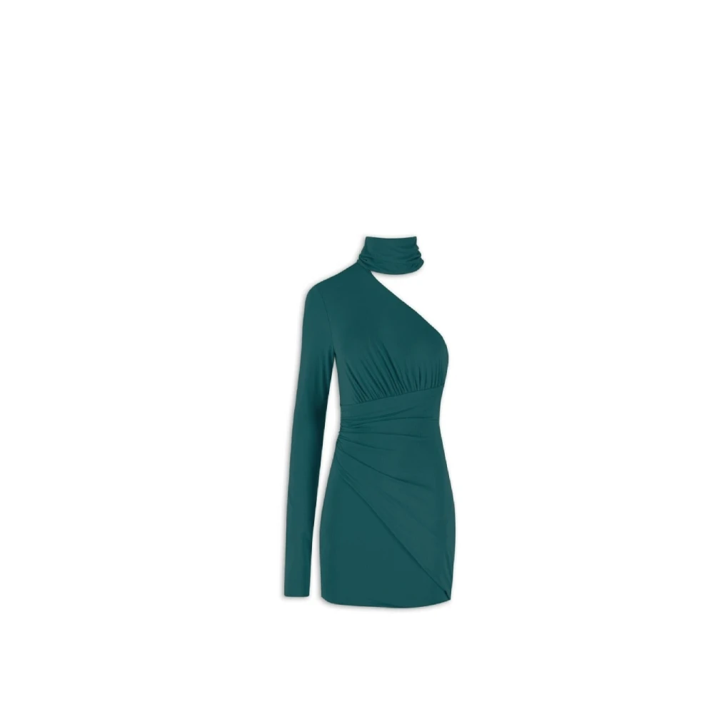 Aniye By Een-schouder lycra mini jurk Blue Dames