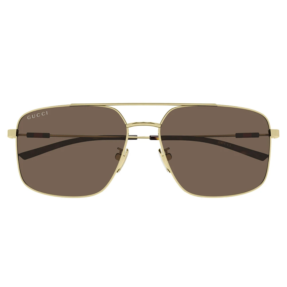 Gucci Men's Yellow Oversized Square Sunglasses - Sunglasses - 59 Mm - Accessories