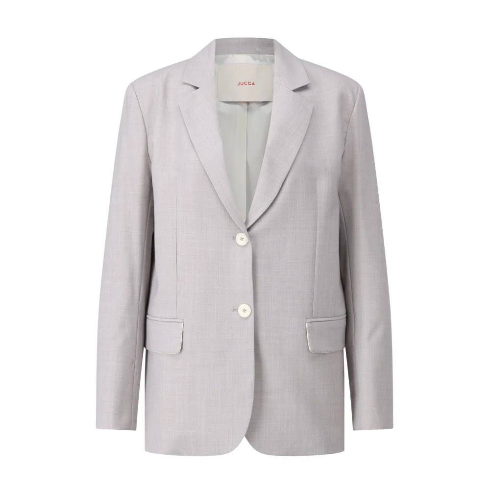 Jucca Klassieke Business Blazer Gray Dames