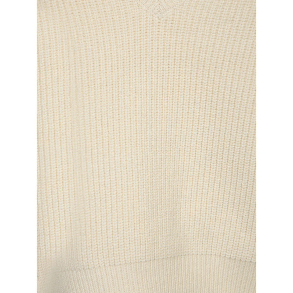 IRO Witte Trui Moderne Korte V-Hals White Dames