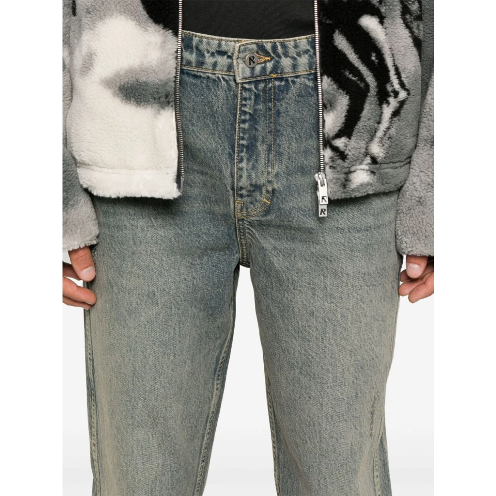 Represent Straight Leg Denim Jeans Blue Heren