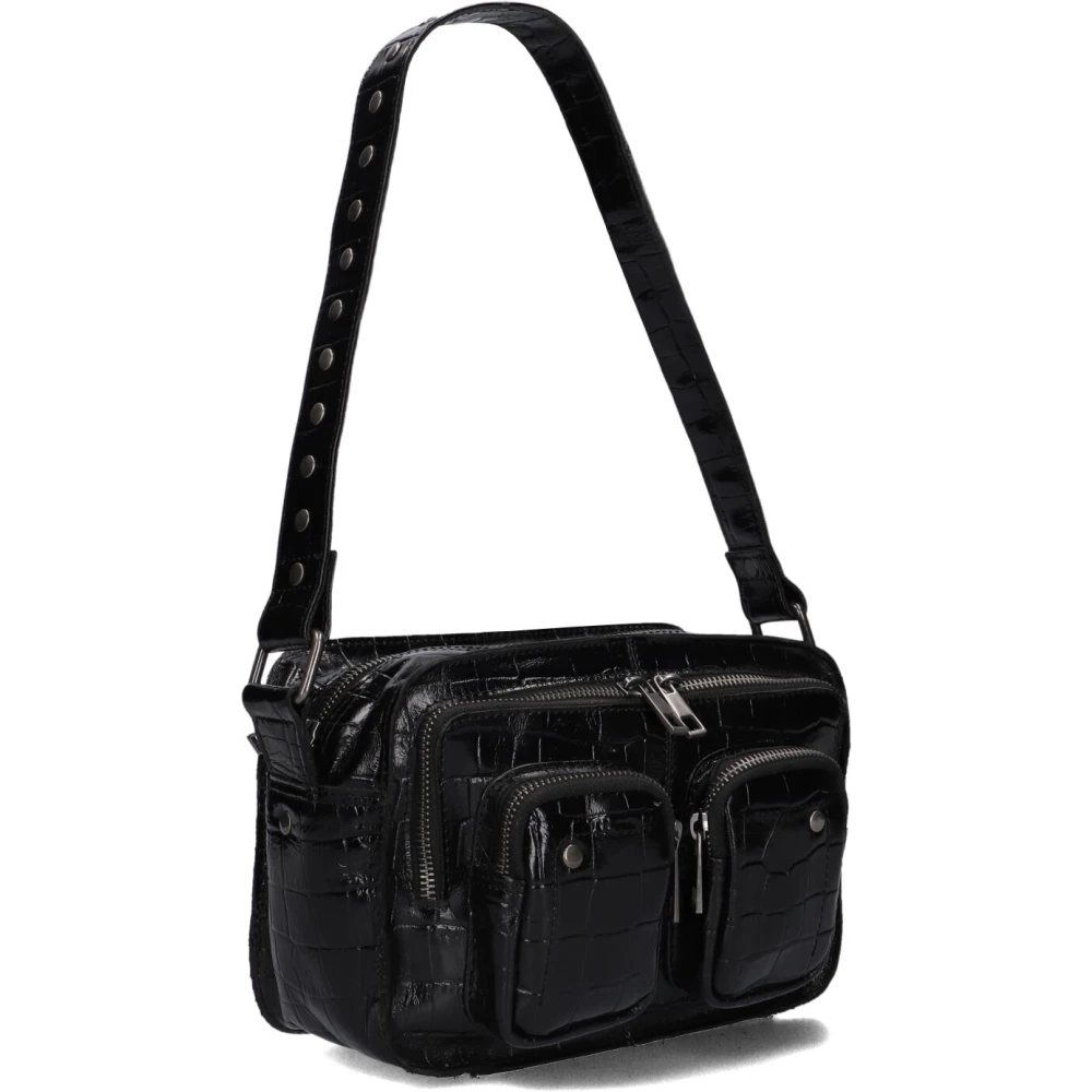 Núnoo Ellie Texas Schoudertas Zwart Black Dames